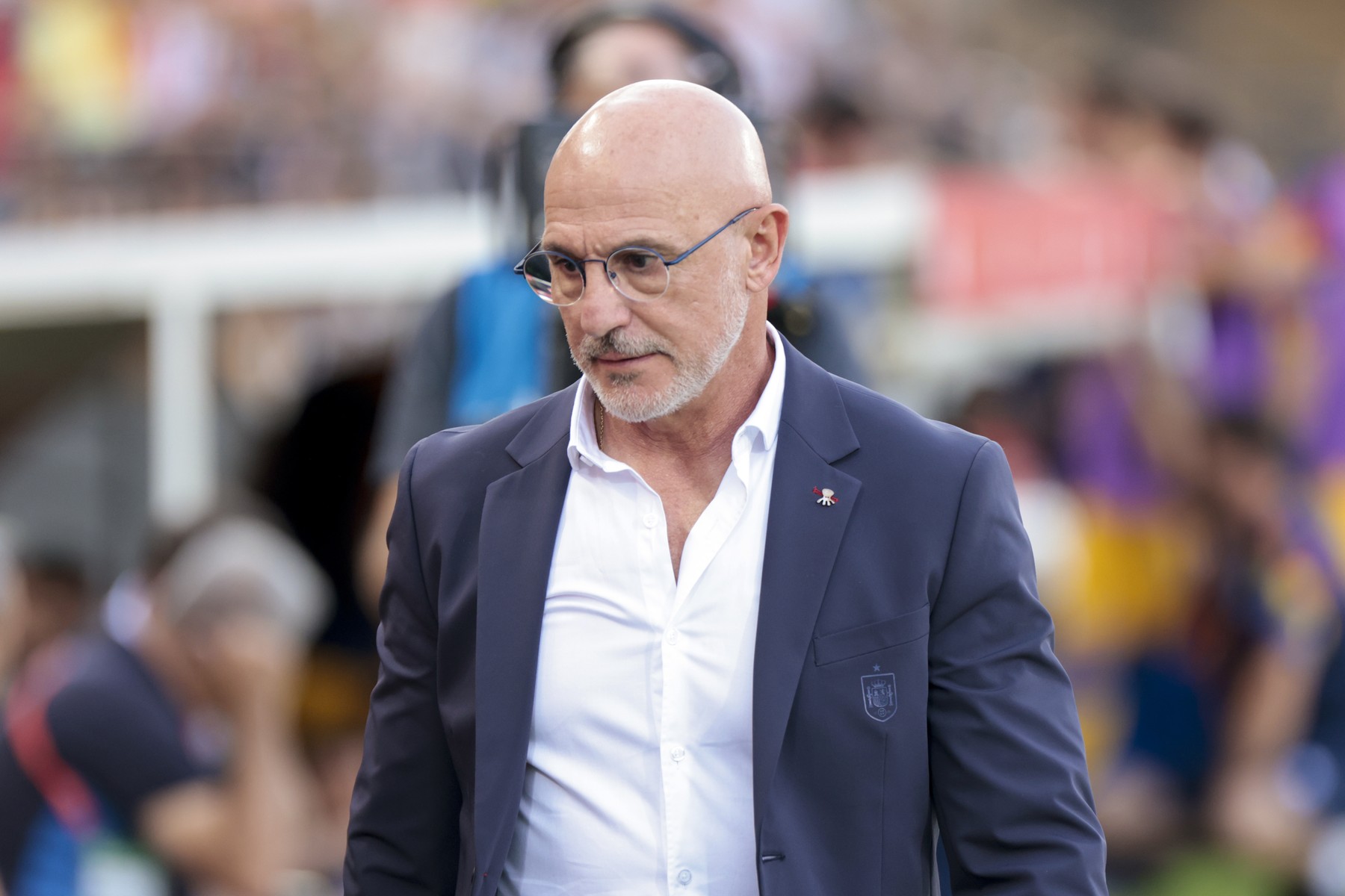 June 5, 2024, Badajoz, Spain: SEVILLE, SPAIN - JUNE 05: Luis de la Fuente, head coach of Spain during the Friendly Match - Euro 2024 match between Spain and Andorra at Nuevo Vivero on June 05, 2024 in Badajoz, Spain.,Image: 879205487, License: Rights-managed, Restrictions: , Model Release: no, Credit line: Jose Luis Contreras / Zuma Press / Profimedia