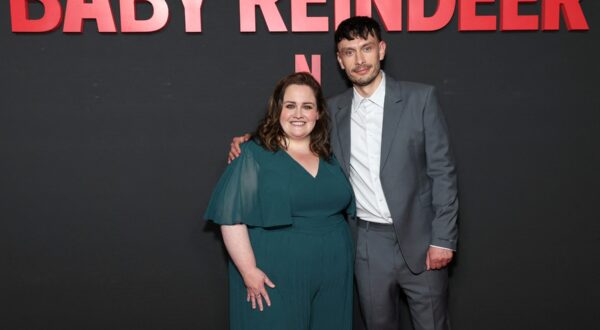 (FILES) Jessica Gunning (L) and Richard Gadd attend the photocall for Netflix's "Baby Reindeer" at DGA Theater Complex on May 07, 2024 in Los Angeles, California.  A British woman who claims she was the inspiration for the stalker in the smash Netflix hit "Baby Reindeer" sued the streamer June 6, demanding $170 million in damages.
Fiona Harvey has identified herself as the real-life "Martha," the delusional, violent and abusive woman at the center of Richard Gadd's global phenomenon, which claims in its opening episode to be "a true story.",Image: 879480202, License: Rights-managed, Restrictions: , Model Release: no, Credit line: Monica Schipper / AFP / Profimedia
