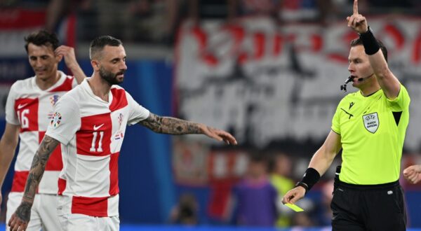 Danny Makkelie (Referee Netherlands), Marcelo Brozović (Al-Nassr) in action during the UEFA 2024 EURO’S Group match between Croatia and Italy, Red Bull Arena, June 24th, 2024,,Image: 884443297, License: Rights-managed, Restrictions: , Model Release: no, Credit line: ANTHONY_STANLEY / Avalon / Profimedia