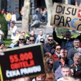 01.04.2023., Zagreb - U parku Zrinjevac organiziran prosvjed Udruge franak pod nazivom 