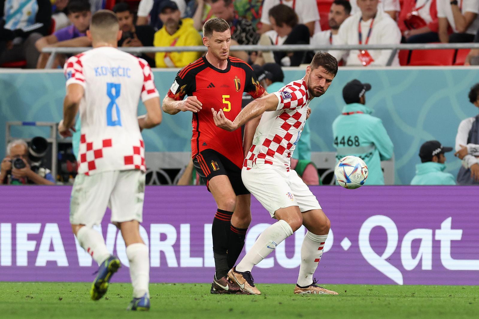 01.12.2022., stadion Ahmad Bin Ali, Al Rayyan, Katar - FIFA Svjetsko prvenstvo, skupina F, 3. kolo, Hrvatska - Belgija. Photo: Goran Stanzl/PIXSELL