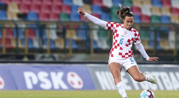 01.12.2023., Gradski Stadion Velika Gorica, Velika Gorica - Utakmica UEFA Liga nacija, Liga B, skupina 2, 5. kolo, Hrvatska - Slovacka.  Photo: Goran Stanzl/PIXSELL