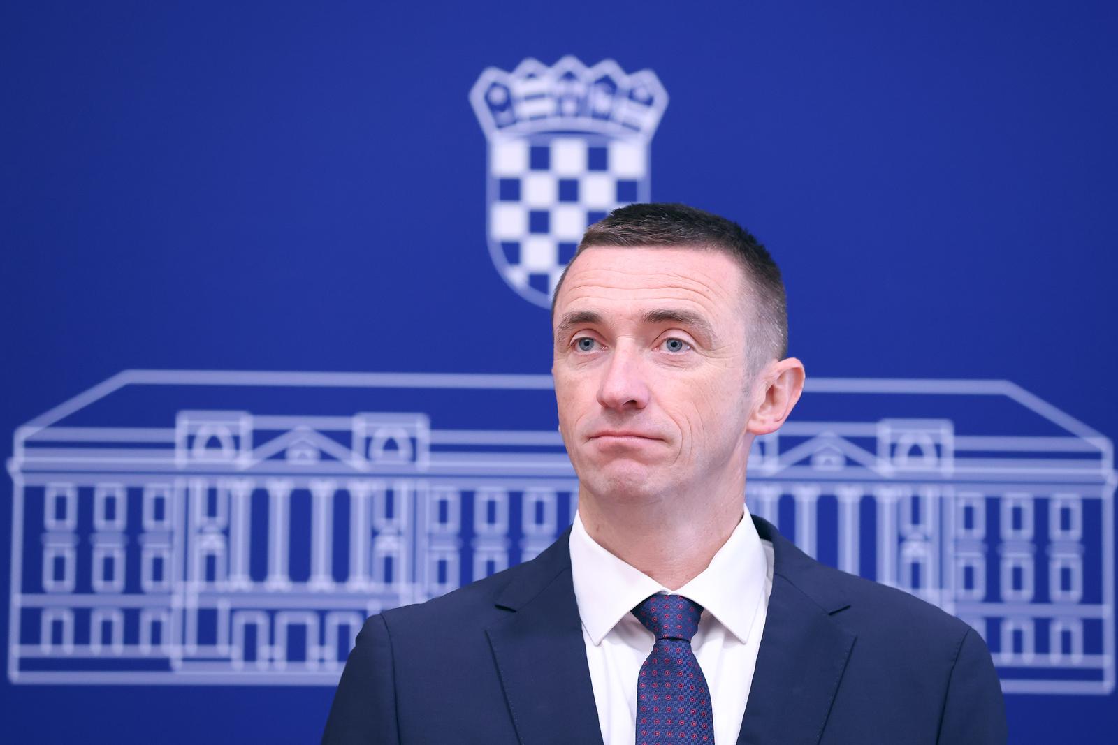 02.07.2024., Zagreb - Na konferenciji za medije odrzanoj u Saboru o temi "Rezolucija o genocidu u logorima u crnogorskom parlamentu" govorio je zastupnik Ivan Penava. Photo: Patrik Macek/PIXSELL