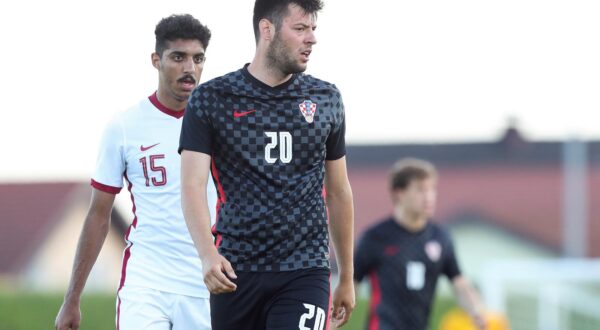 04.06.2021., Gradski stadin, Velika Gorica - Prijateljska nogometna utakmica U-20, Hrvatska - Katar. Roko BaturinarPhoto: Luka Stanzl/PIXSELL