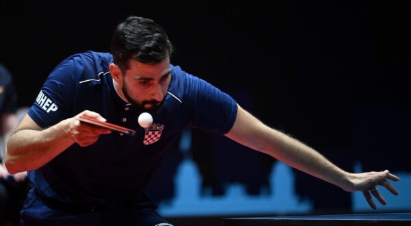 06.06.2024., Zagreb - WTT Contender Zagreb 2024 - sesnaestina finala, Shunsuke Togami - Andrej Gacina.  Photo: Marko Lukunic/PIXSELL