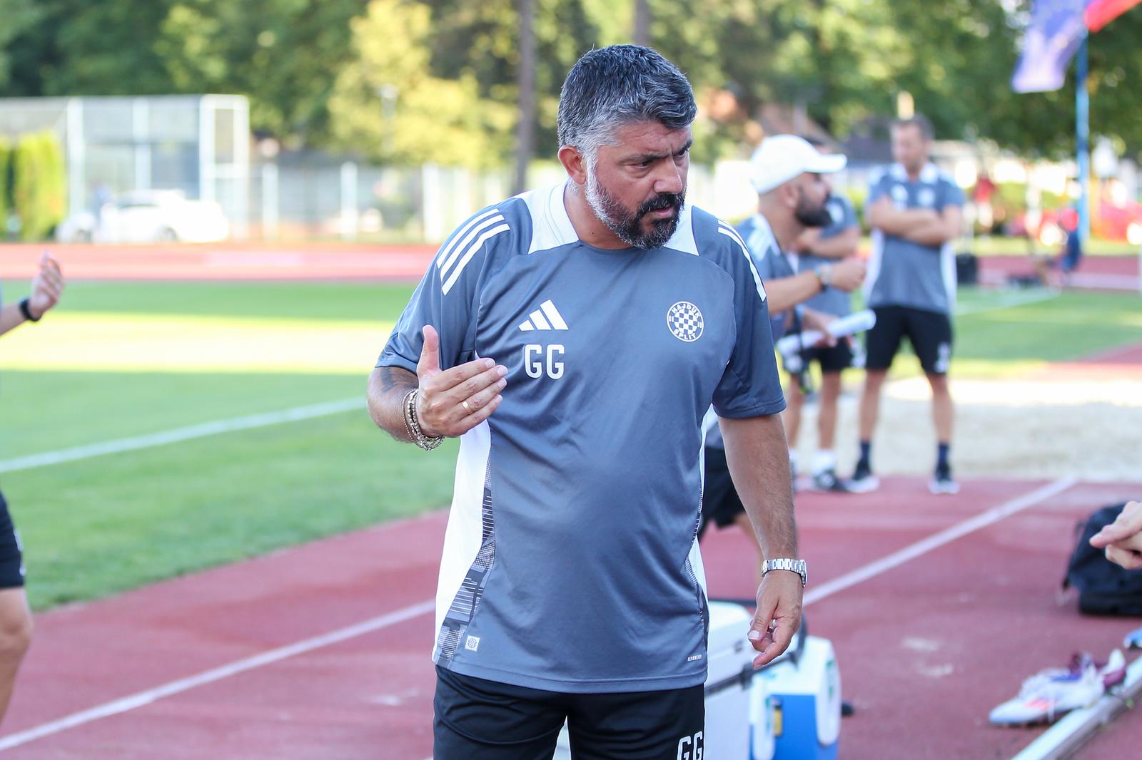 06.07.2024.,  Bled - Prijateljska utakmica Sahtar Donjeck - Hajduk na tereneu NK Triglav Kranj u Sloveniji.  Gennaro Gattuso. Photo: Matija Habljak/PIXSELL