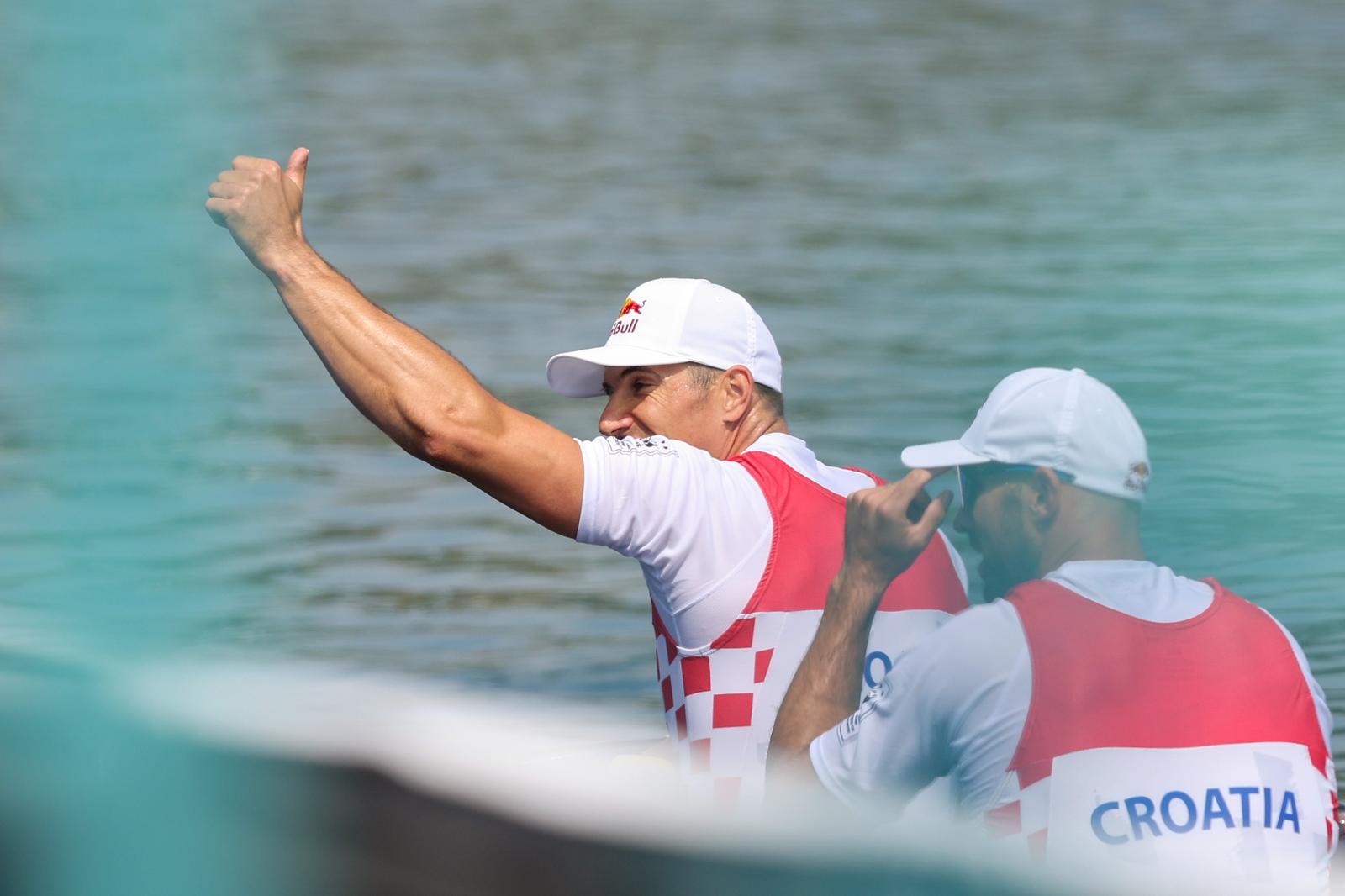 07.05.2023., Zagreb, SRC Jarun - Svjetski veslacki kup 2023. Martin Sinkovic,  Valent Sinkovic, muski dvojac na parice, Hrvatska.  Photo: Luka Stanzl/PIXSELL