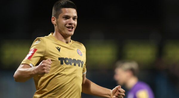 07.05.2023., stadion u Kranjcevicevoj ulici, Zagreb - SuperSport HNL, 33. kolo, NK Lokomotiva - HNK Hajduk. Ivan Cubelic Photo: Luka Stanzl/PIXSELL