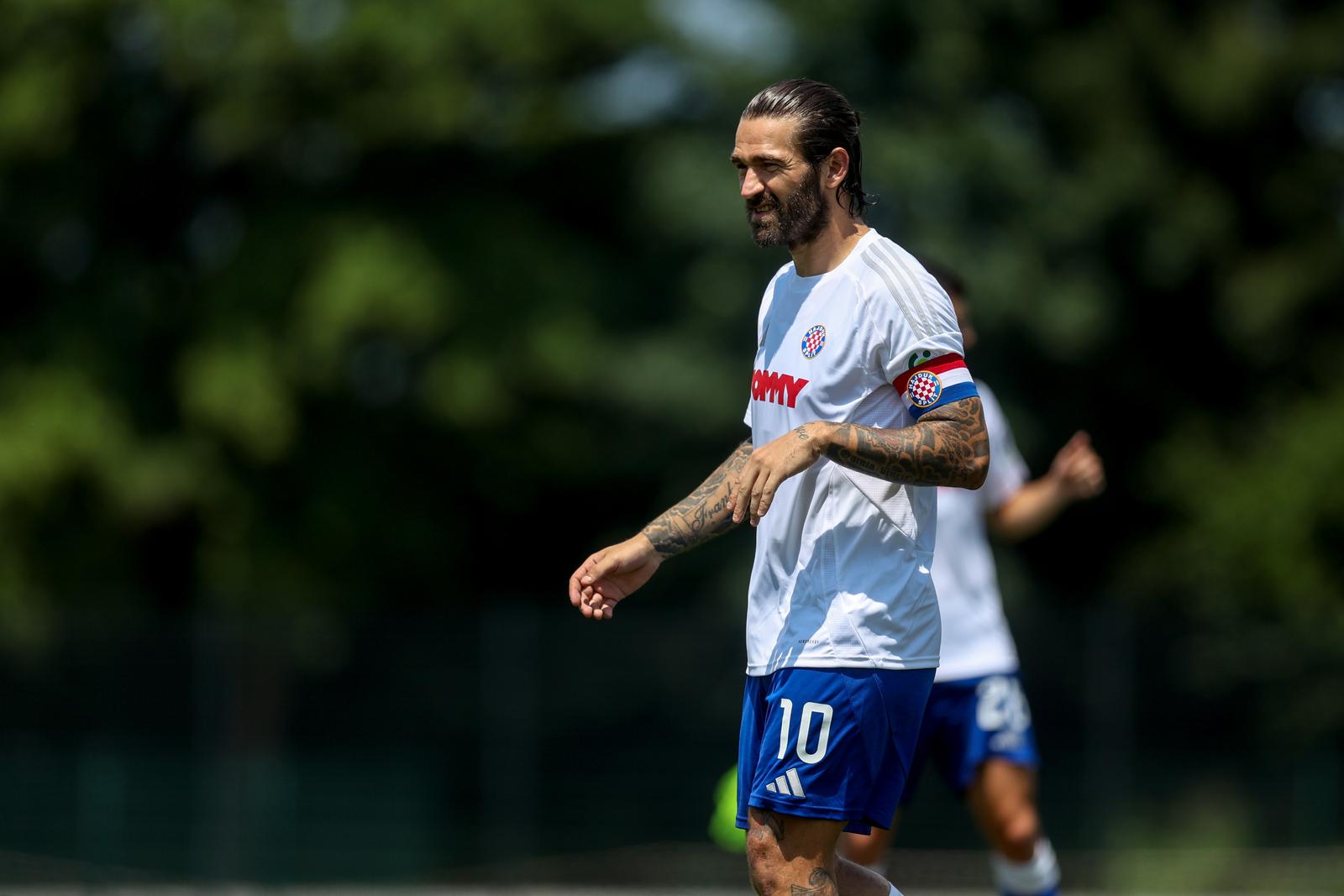 09.07.2024., Radomlje, Slovenija - Pripremna nogometna utakmica, Rukh Lavov - HNK Hajduk. Marko Livaja. Photo: Igor Kralj/PIXSELL