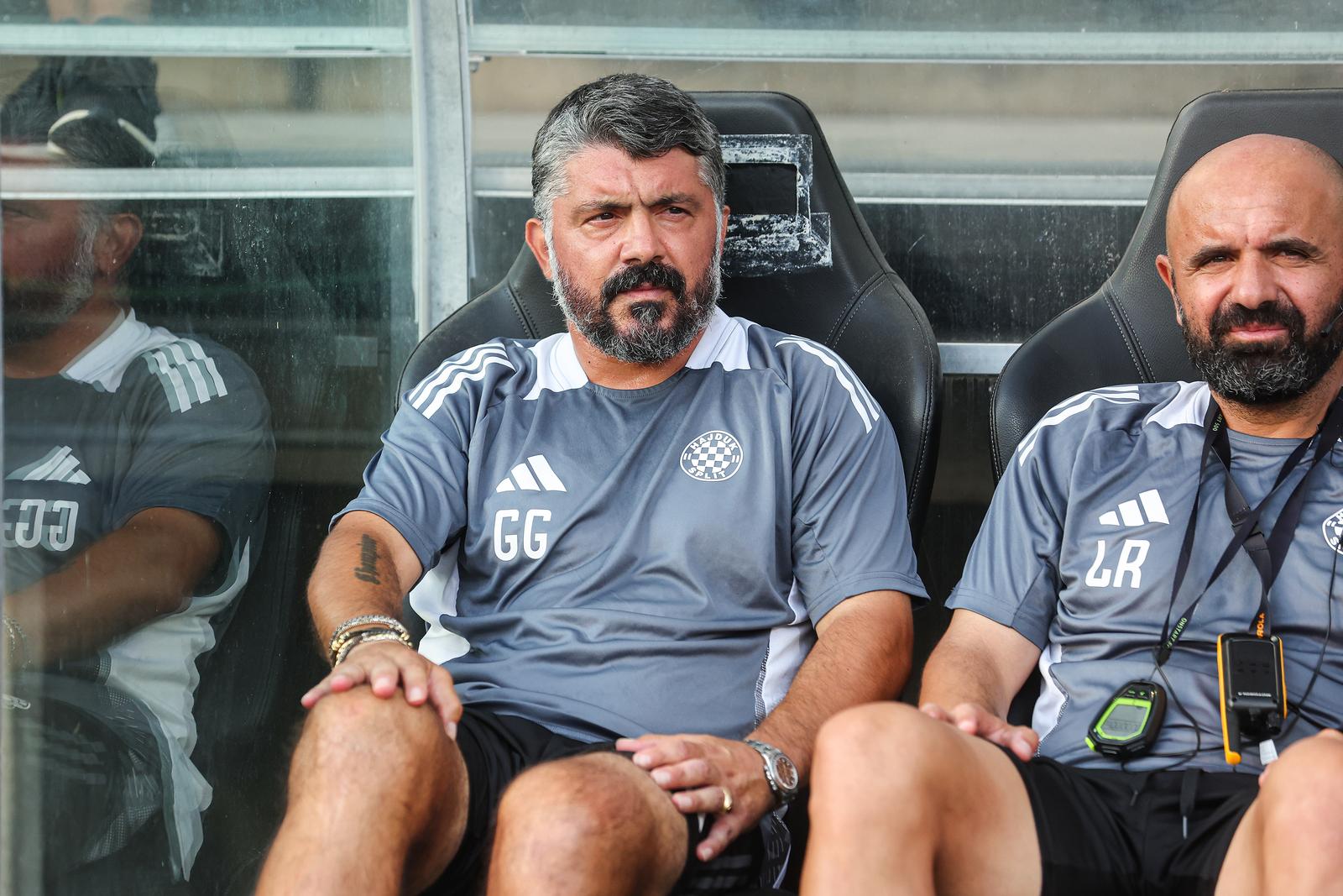 10.07.2024., Merkur Arena, Graz, Austrija - Prijateljska nogometna utakmica HNK Hajduk - Fenerbahce. Trener HNK Hajduk Gennaro Gattuso. Photo: Luka stanzl/PIXSELL