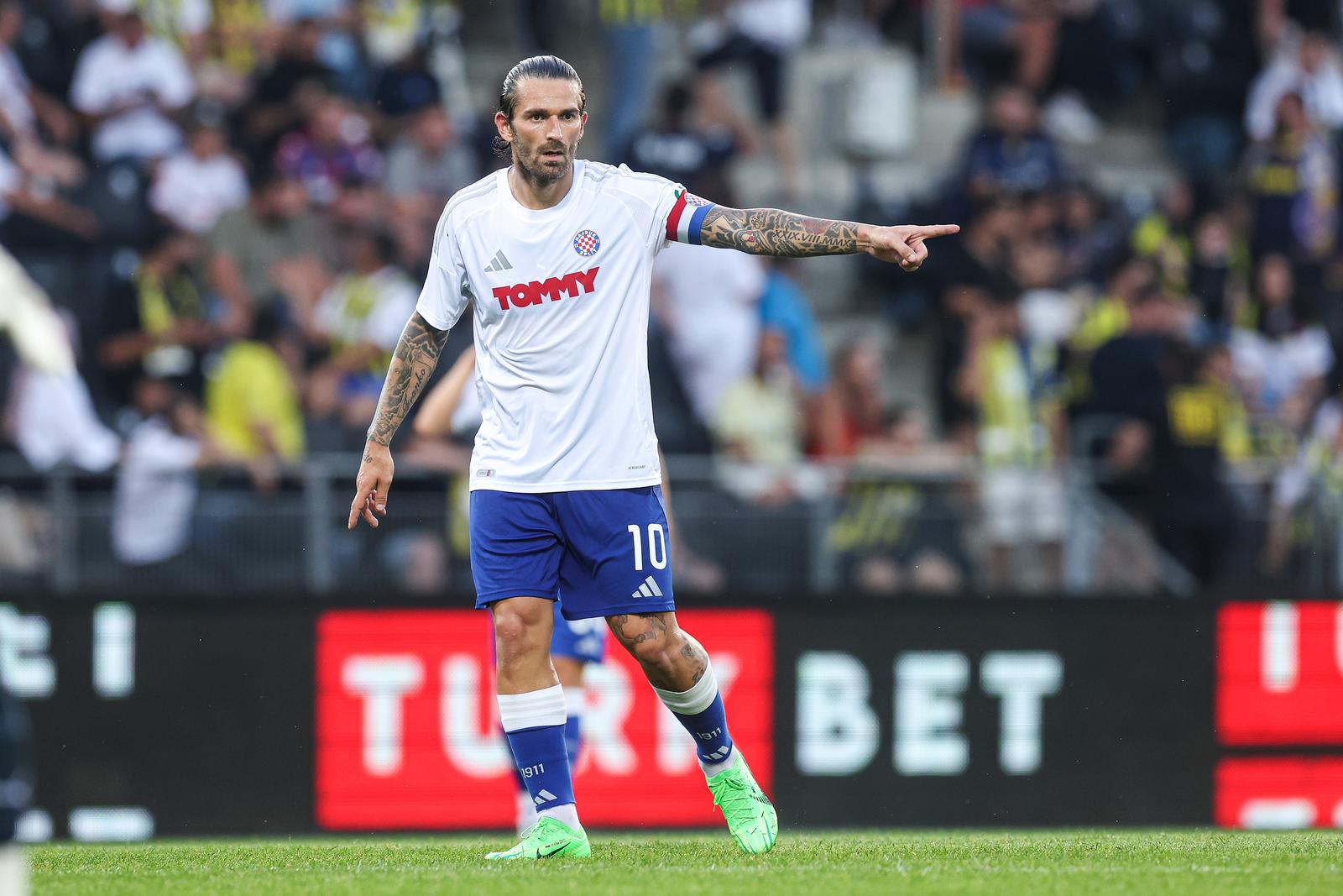 10.07.2024., Merkur Arena, Graz, Austrija - Prijateljska nogometna utakmica HNK Hajduk - Fenerbahce. Marko Livaja Photo: Luka stanzl/PIXSELL