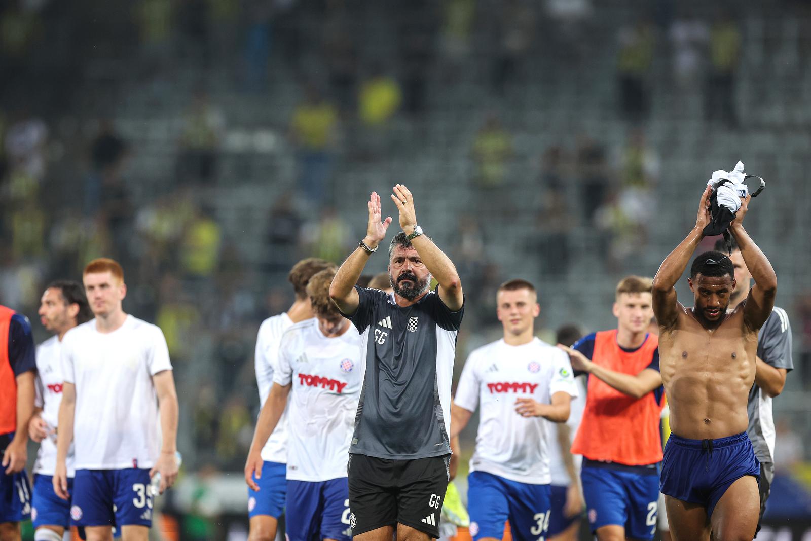 10.07.2024., Merkur Arena, Graz, Austrija - Prijateljska nogometna utakmica HNK Hajduk - Fenerbahce. Trener HNK Hajduk Gennaro Gattuso. Photo: Luka stanzl/PIXSELL