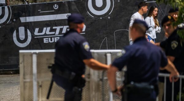 13. 07. 2024., Split - Treca vecer Ultra Europe Festivala na parku Mladezi. 
Na fotografiji: Detalji na ulasku u Stadion. Photo: Zvonimir Barisin/PIXSELL