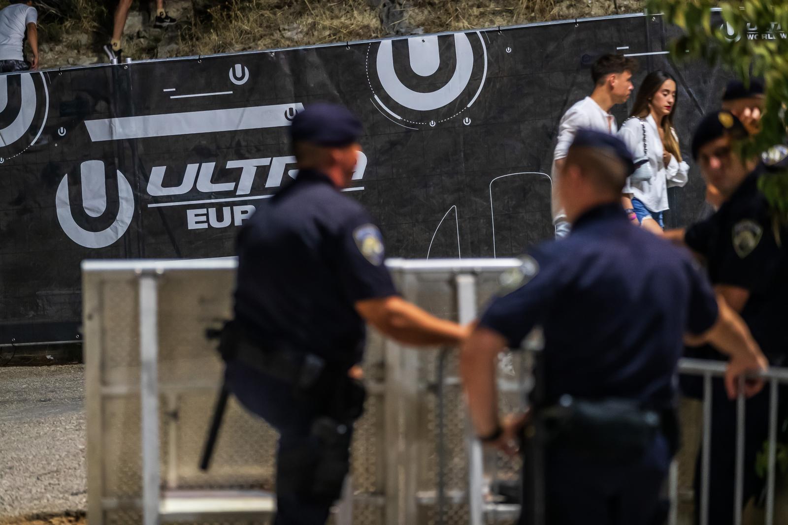 13. 07. 2024., Split - Treca vecer Ultra Europe Festivala na parku Mladezi. 
Na fotografiji: Detalji na ulasku u Stadion. Photo: Zvonimir Barisin/PIXSELL