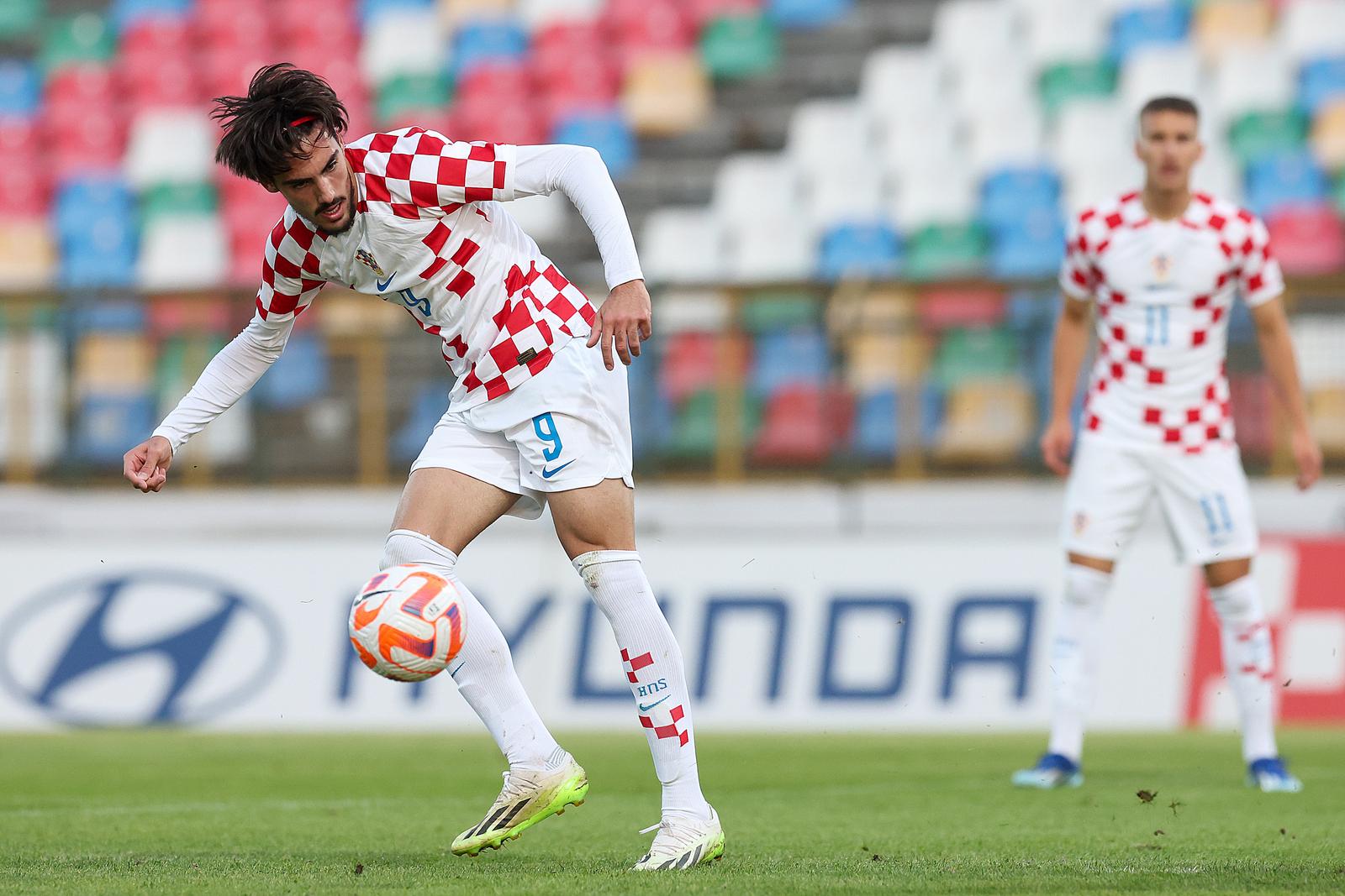 17.10.2023., Stadion Velika Gorica, Velika Gorica - Kvalifikacije za U-21 UEFA Euro 2025, skupina G, Hrvatska - Bjelorusija. Photo: Goran Stanzl/PIXSELL