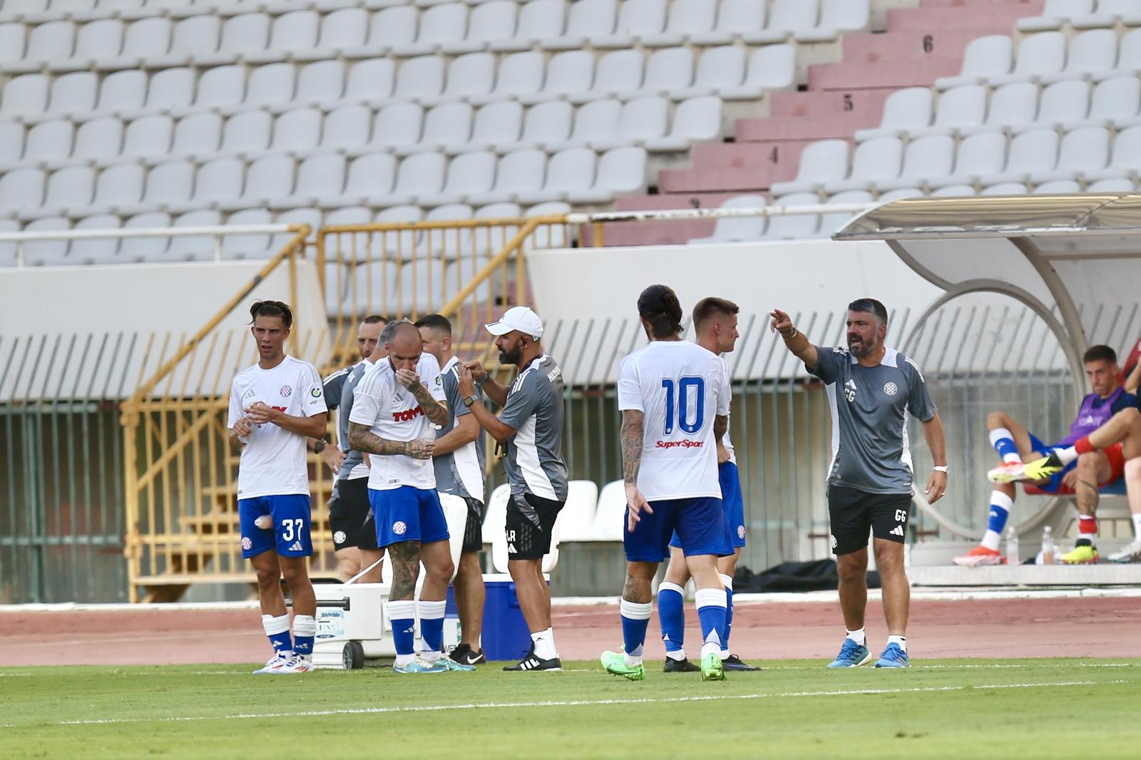 18.07.2024., Split - Prijateljska utakmica izmedju Hajduka i Sirokog Brijega na stadionu Poljud. trener Hajduka Gennaro Gattuso Photo: Ivo Cagalj/PIXSELL