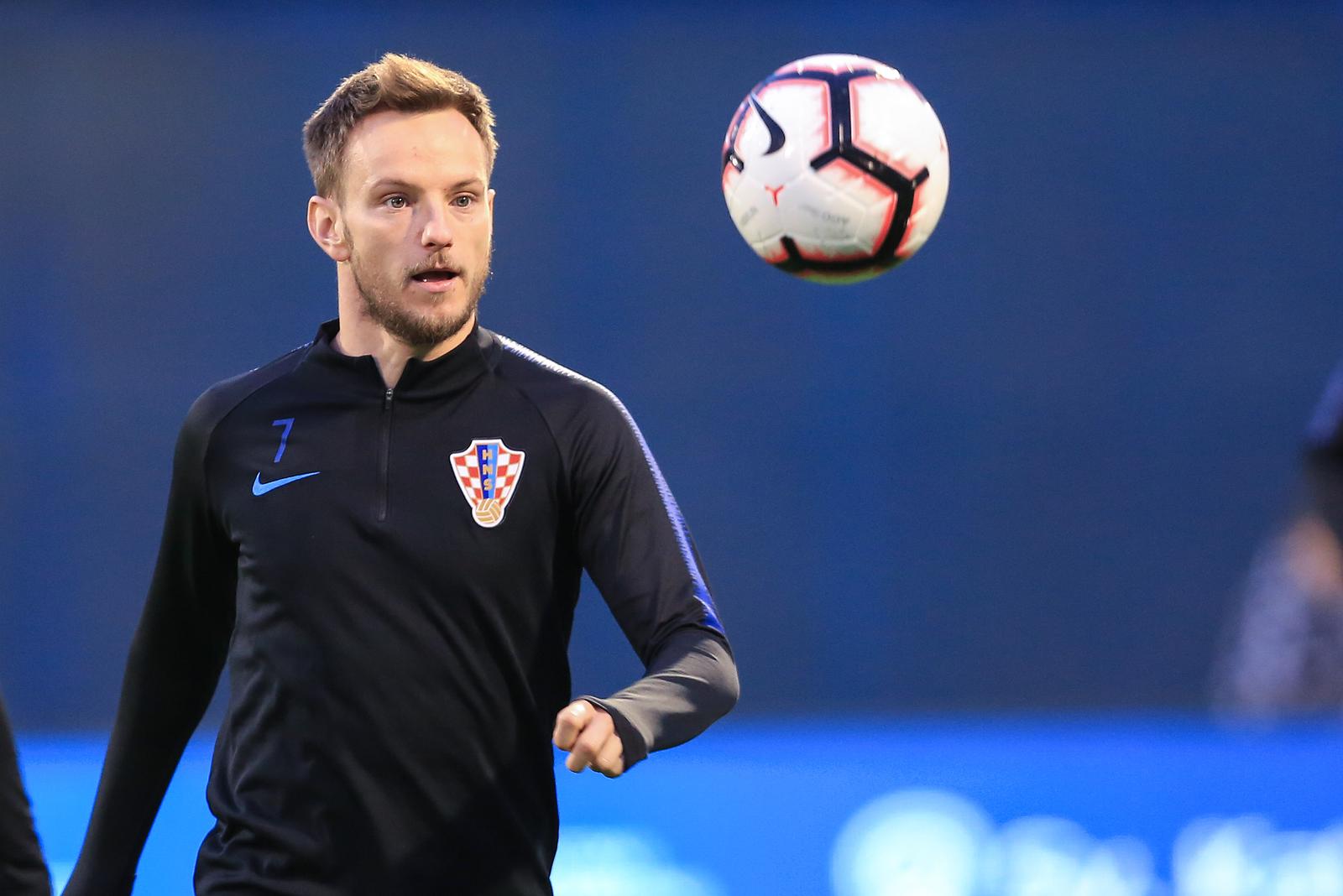 Zagreb: Hrvatska reprezentacija odradila trening  20.03.2019. , Zagreb -  Na stadionu Maksimir odrzan je trening hrvatske nogometne reprezentacije uoci kvalifikacijskih utakmica za Euro 2020 protiv Azerbejdzana i Madjarske.Ivan Rakitic. Photo: Marko Prpic/PIXSELL