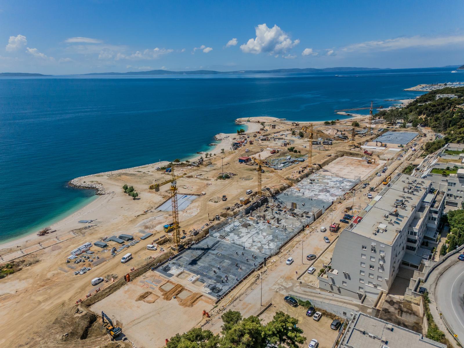 13.06.2024., Split - Zracna fotografija nastavka radova na Znjanskom platou. Photo: Zvonimir Barisin/PIXSELL