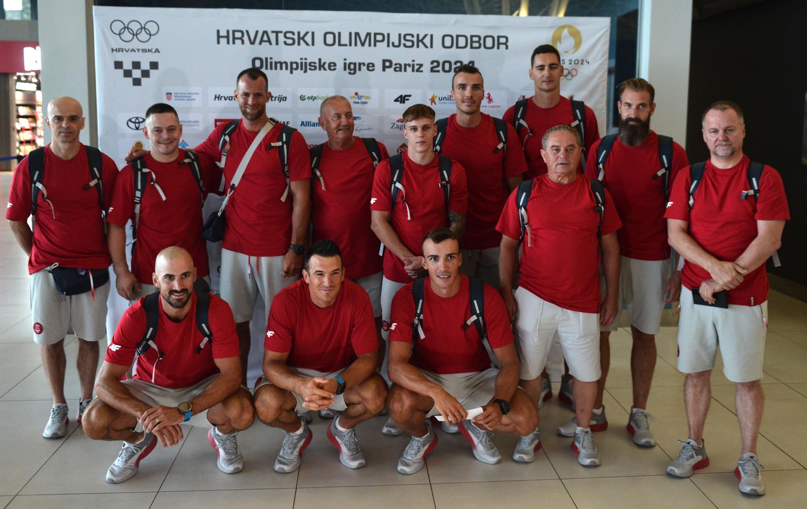 20.7.2024., Zracna luka Franjo tudman, Zagreb - Ispracaj Hrvatskih olimpijaca na Olimpijske igre. Photo: Josip Mikacic/PIXSELL