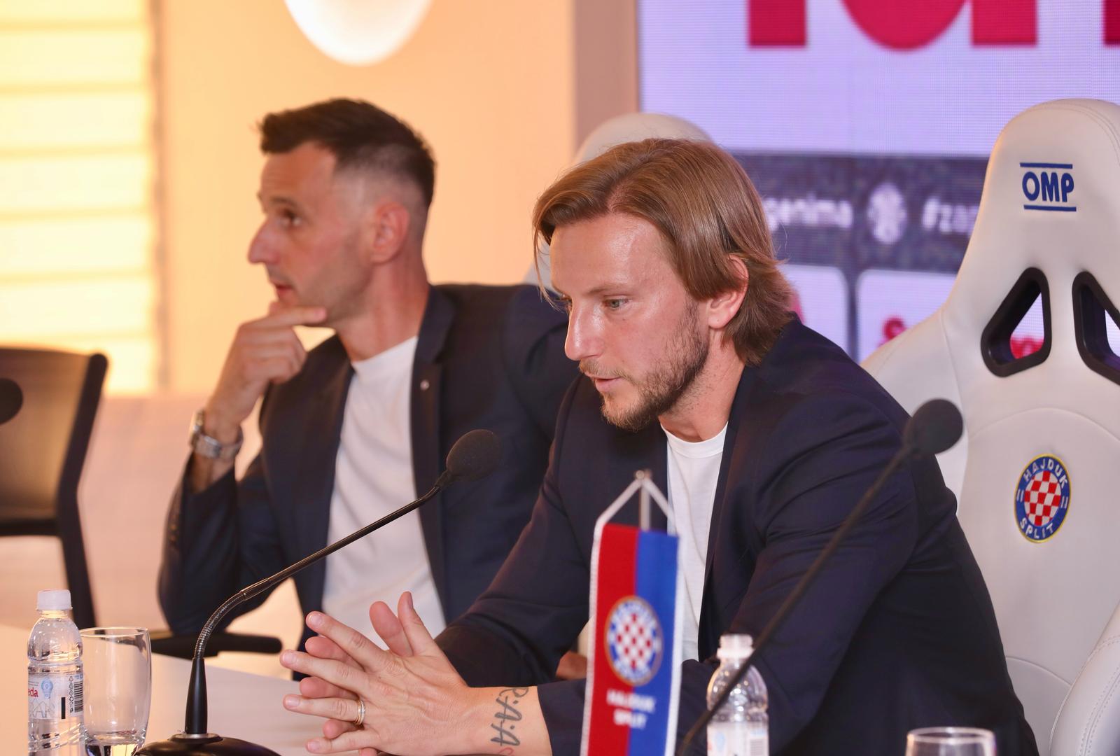 21.07.2024.,Split- Ivan Rakitic potpisao ugovor s HNK Hajduk i odrzao konferenciju za medije. Photo: Ivo Cagalj/PIXSELL