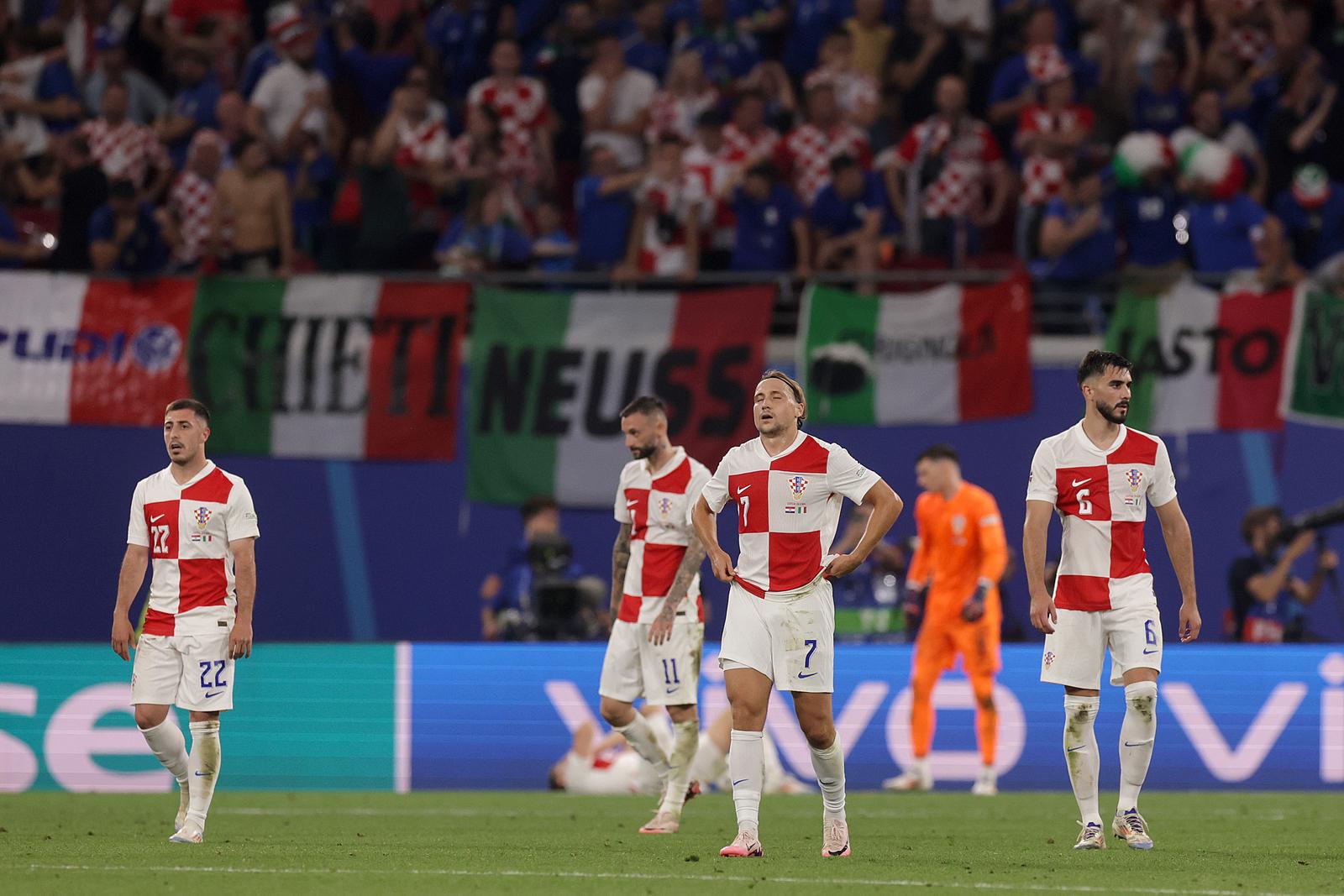 25.06.2024., stadion Leipzig, Leipzig, Njemacka - Europsko prvenstvo 2024., skupina B, 3. kolo, Hrvatska - Italija.  Photo: Luka stanzl/PIXSELL