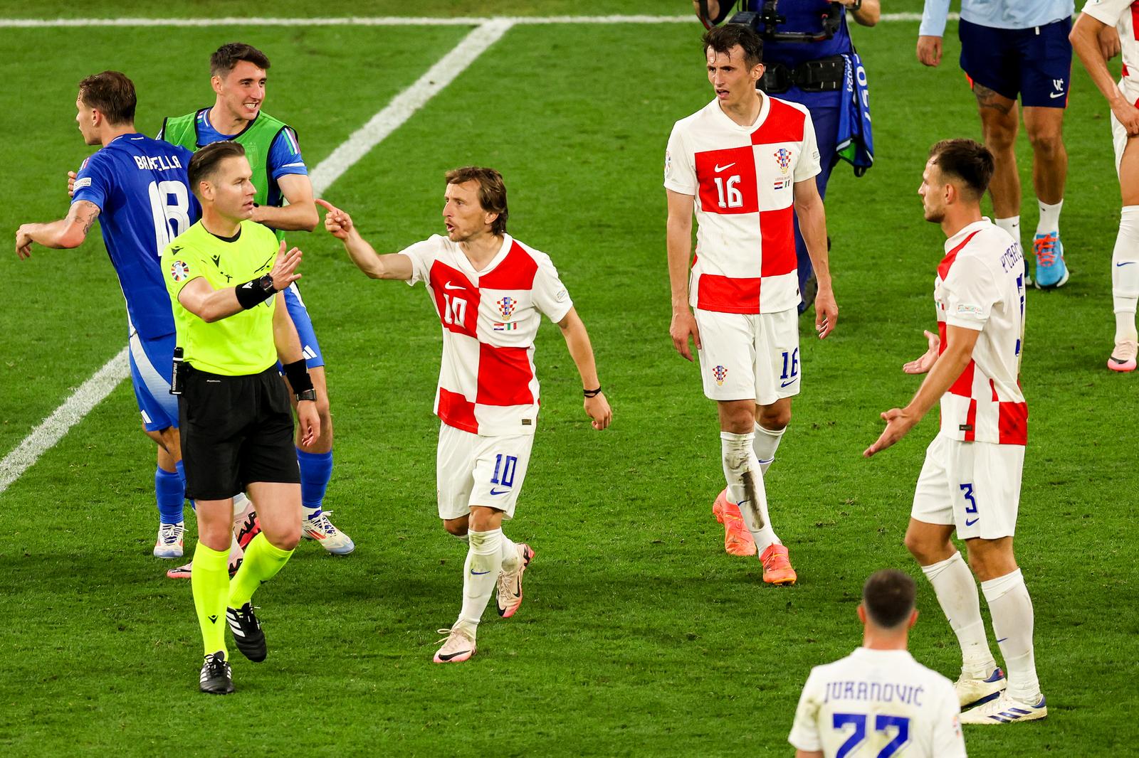 24.06.2024., stadion Leipzig, Leipzig, Njemacka - Europsko prvenstvo 2024., skupina B, 3. kolo, Hrvatska - Italija. Photo: Sanjin Strukic/PIXSELL