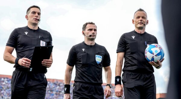 26.05.2024., stadion Maksimir, Zagreb - SuperSport HNL, 36. kolo, GNK Dinamo - NK Rudes. Ivan Mihalj (L), Zdenko Lovric (D) Photo: Igor Kralj/PIXSELL