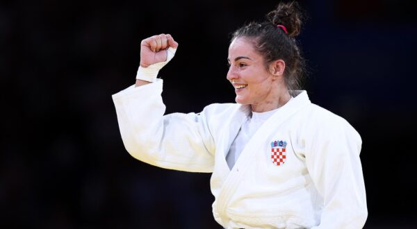 31.07.2024., Pariz, Francuska - XXXIII. Olimpijske igre Pariz 2024. Judo, polufinalna borba, zene -70kg, Barbara Matic, Hrvatska - Sanne van Dijke, Nizozemska. NA fotografiji: Barbara Matic Photo: Igor Kralj/PIXSELL