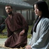 “SHOGUN” --  "Servants of Two Masters" -- Episode 2 (Airs February 27)  Pictured (L-R):   Cosmo Jarvis as John Blackthorne, Anna Sawai as Toda Mariko.  CR: Katie Yu/FX