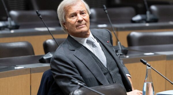 President of Vivendi supervisory board Vincent Bollore poses before a hearing before the parliamentary inquiry commission into the procedures for granting authorizations of national televisions services at the National Assembly in Paris, on March 13, 2024.,Image: 856558159, License: Rights-managed, Restrictions: , Model Release: no, Credit line: Lafargue Raphael/ABACA / Abaca Press / Profimedia