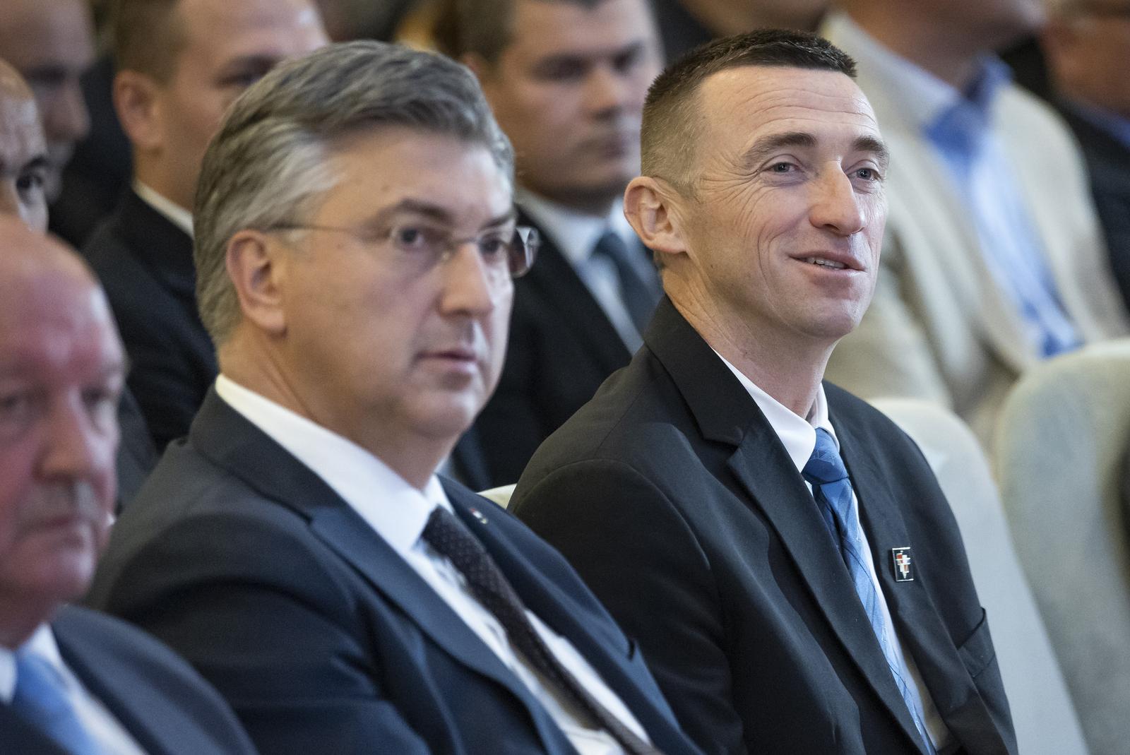 03.05.2024., Vukovar - Predsjednik Vlade Andrej Plenkovic sudjelovao je na svecanoj sjednici Gradskog vijeca Grada Vukovara u povodu obiljezavanja Dana grada. Photo: Davor Javorovic/PIXSELL