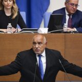 Bulgaria centre-right Citizens for European Development of Bulgaria (GERB) party head and former Prime Minister Boyko Borisov speaks during the debate to vote on a new cabinet at the Bulgarian parliament in Sofia on July 3, 2024. Bulgaria's prime minister-designate Rosen Zhelyazkov of the European Development of Bulgaria (GERB) party failed on July 3 to secure the support for his proposed cabinet after the  Bulgaria's Parliament voted down a minority government.,Image: 886969274, License: Rights-managed, Restrictions: , Model Release: no, Credit line: Nikolay DOYCHINOV / AFP / Profimedia