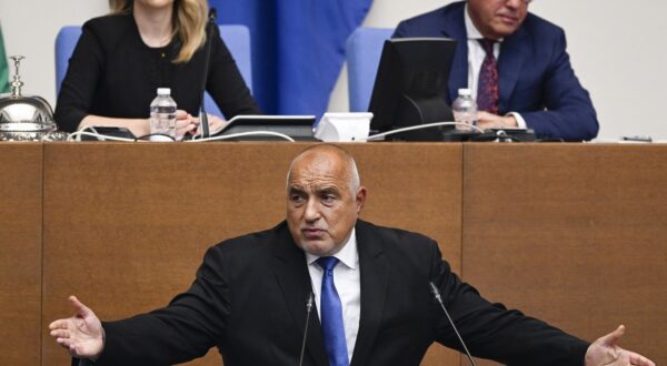 Bulgaria centre-right Citizens for European Development of Bulgaria (GERB) party head and former Prime Minister Boyko Borisov speaks during the debate to vote on a new cabinet at the Bulgarian parliament in Sofia on July 3, 2024. Bulgaria's prime minister-designate Rosen Zhelyazkov of the European Development of Bulgaria (GERB) party failed on July 3 to secure the support for his proposed cabinet after the  Bulgaria's Parliament voted down a minority government.,Image: 886969274, License: Rights-managed, Restrictions: , Model Release: no, Credit line: Nikolay DOYCHINOV / AFP / Profimedia