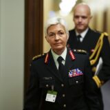 January 30, 2024, Ottawa, On, CAN: The federal government is naming Lt.-Gen. Jennie Carignan as the country's newest defence chief. Carignan arrives the the Prime Minister's office on Parliament Hill in Ottawa on Tuesday, Jan. 30, 2024.,Image: 841893961, License: Rights-managed, Restrictions: * Canada and U.S. RIGHTS OUT *, Model Release: no, Credit line: Sean Kilpatrick / Zuma Press / Profimedia