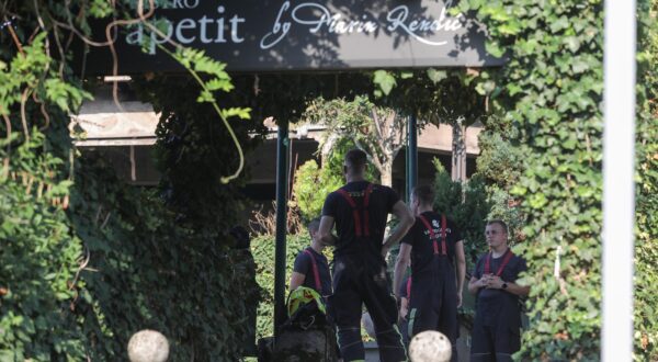 11.07.2024., Zagreb - Oko 4 sata ujutro izbio je pozar u kojem je izgorio restoran Apetit u Jurijevskoj ulici. Photo: Tomislav Miletic/PIXSELL