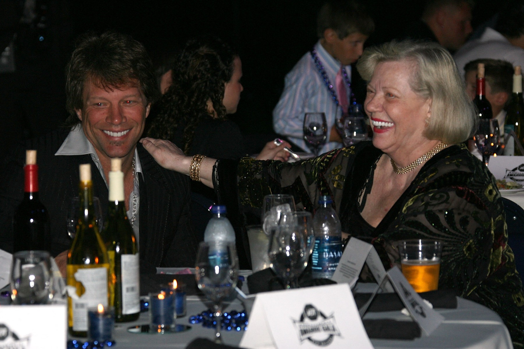 NEW ORLEANS - JULY 25:  Co-owner of the arena football league's Philadelphia Soul Jon Bon Jovi and his mother Carol Sharkey attend ADT ArenaBall Awards Gala at the Louisiana SuperDome during ArenaBowl XXII weekend on July 25, 2008 in new Orleans,  Louisiana.,Image: 58574212, License: Rights-managed, Restrictions: , Model Release: no, Credit line: Marc Serota / Getty images / Profimedia