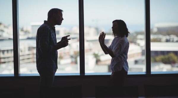 Business couple arguing near the window in office,Image: 326843456, License: Rights-managed, Restrictions: , Model Release: yes, Credit line: - / Wavebreak / Profimedia