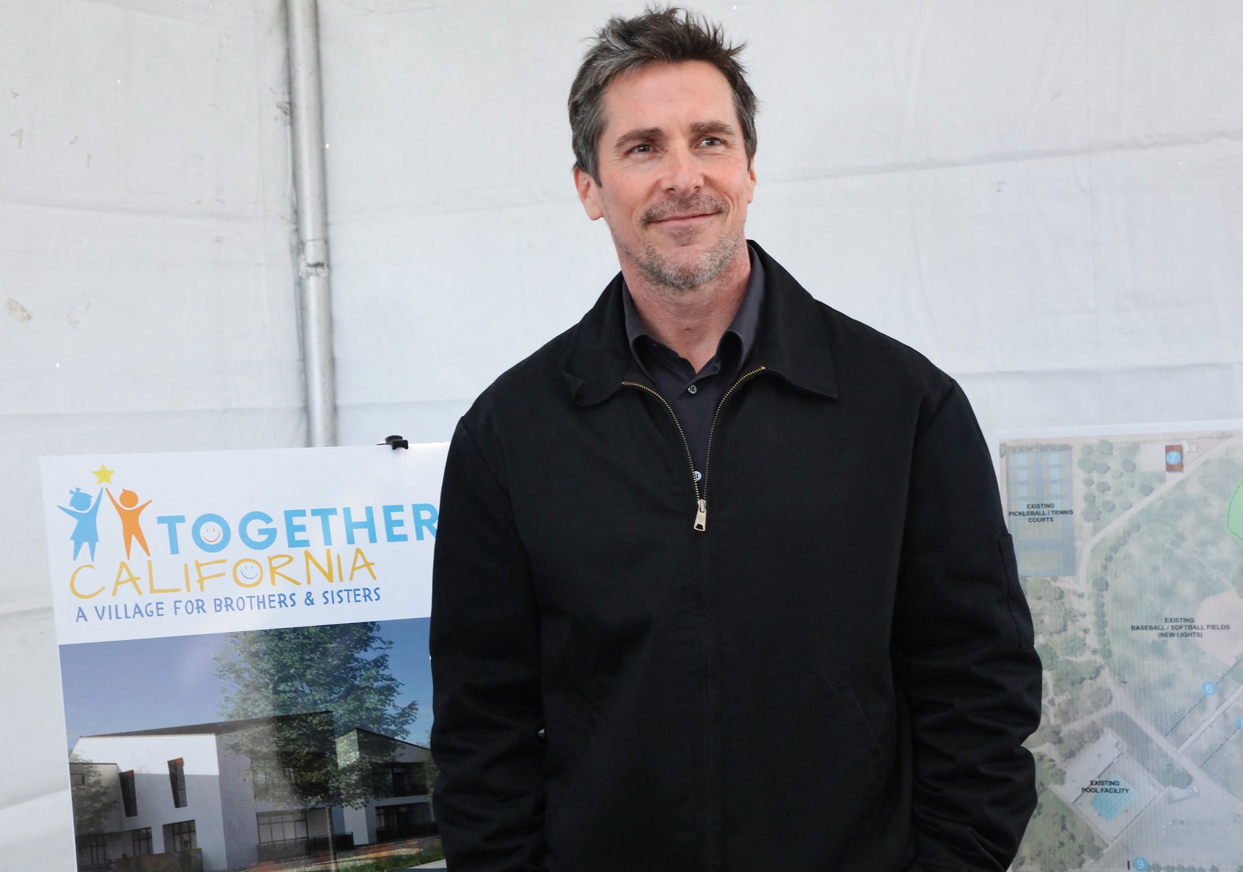 PALMDALE, CALIFORNIA - FEBRUARY 07: Christian Bale attends Together California's Foster Care Center Ground Breaking event on February 07, 2024 in Palmdale, California.   Robin L Marshall,Image: 844429720, License: Rights-managed, Restrictions: , Model Release: no, Credit line: Robin L Marshall / Getty images / Profimedia