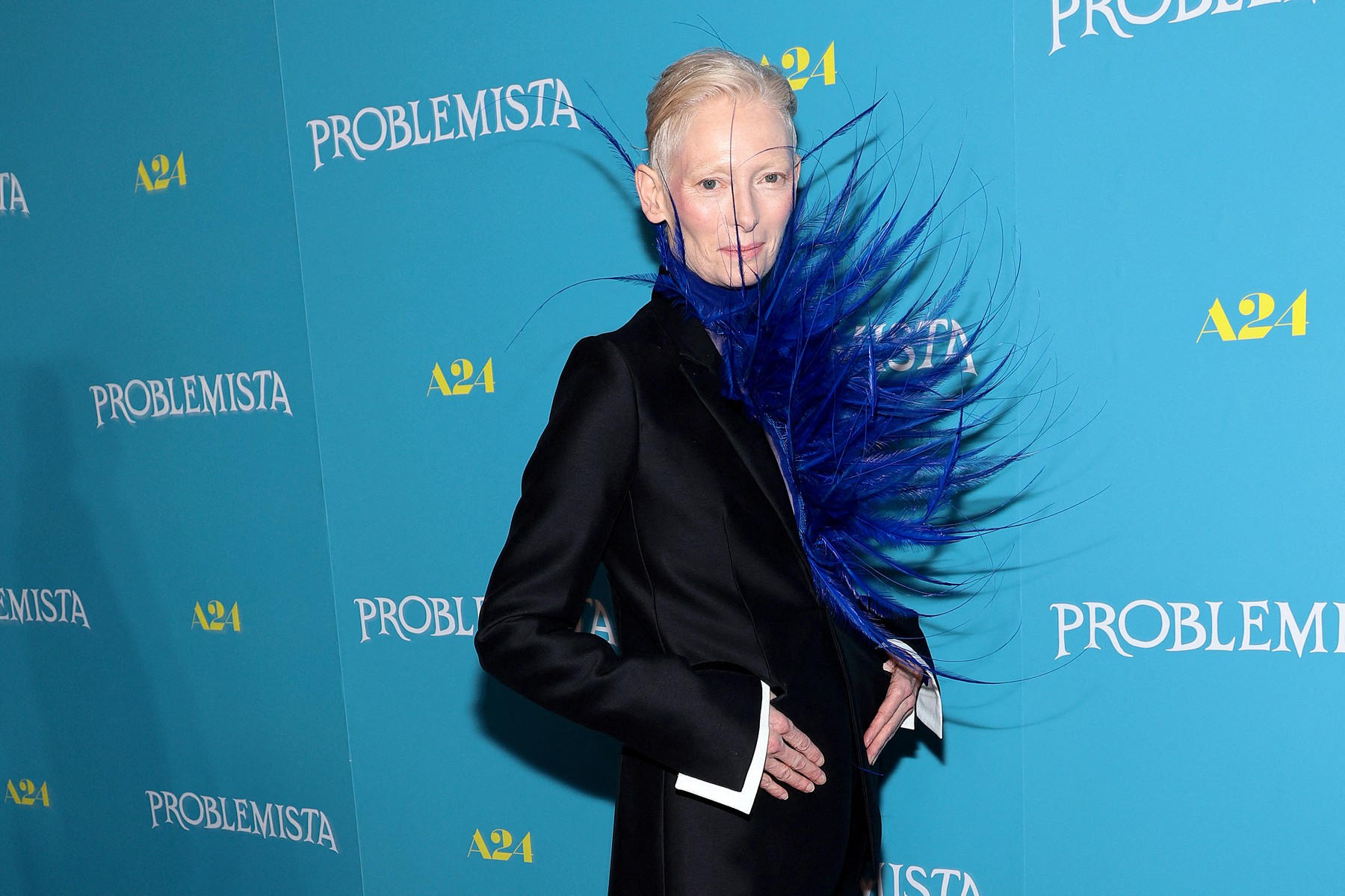 NEW YORK, NEW YORK - FEBRUARY 27: Tilda Swinton attends the "Problemista" New York Screening at Village East Cinema on February 27, 2024 in New York City.   Dimitrios Kambouris,Image: 851596733, License: Rights-managed, Restrictions: , Model Release: no, Credit line: Dimitrios Kambouris / Getty images / Profimedia