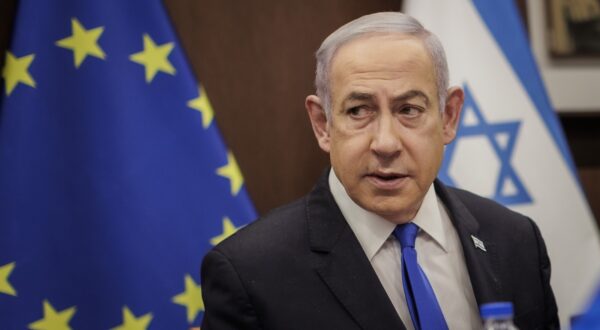 Benjamin Netanyahu, Prime Minister of the State of Israel, photographed during a conversation with Annalena Bärbock (Alliance 90/The Greens) (not in the picture), Federal Foreign Minister, in Jerusalem, 17 April 2024. Photographed on behalf of the Federal Foreign Office,Image: 865810087, License: Rights-managed, Restrictions: , Model Release: no, Credit line: Kira Hofmann/AA/photothek.de / imageBROKER / Profimedia