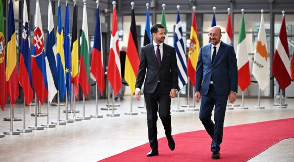 BRUSSELS, BELGIUM - JULY 02: Montonegrin President Jakov Milatovic and European Council President Charles Michel arrive ahead of their meeting in Brussels, Belgium on July 02, 2024. Dursun Aydemir / Anadolu,Image: 886582912, License: Rights-managed, Restrictions: , Model Release: no, Credit line: Dursun Aydemir / AFP / Profimedia