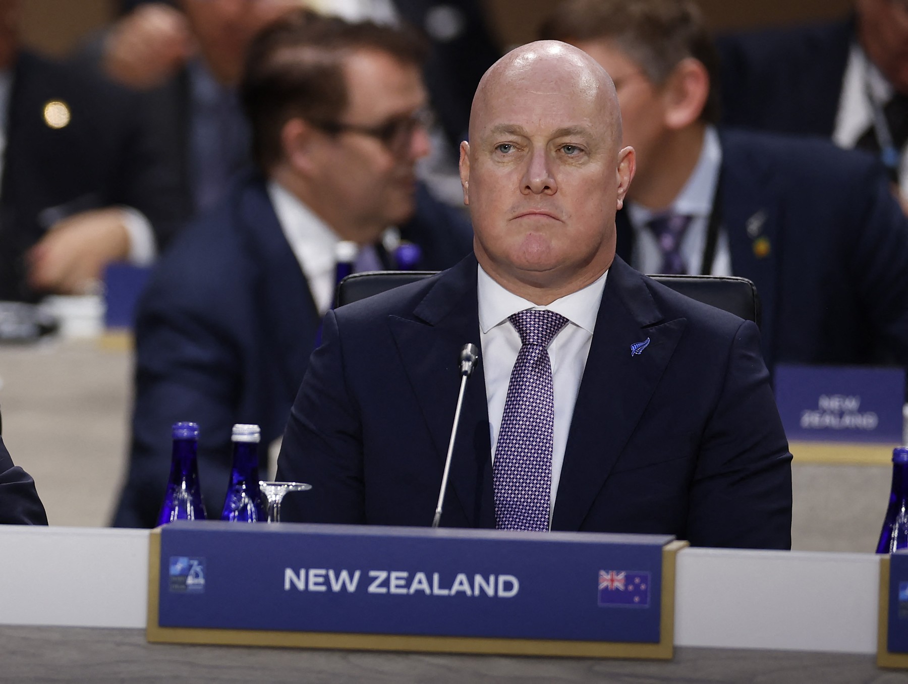 WASHINGTON, DC - JULY 11: Prime Minister of New Zealand Christopher Luxon attends a meeting of the heads of state of the North Atlantic Council, Indo-Pacifc Partners and the European Union, during the 2024 NATO Summit on July 11, 2024 in Washington, DC. NATO leaders convene in Washington this week for its annual summit to discuss future strategies and commitments and mark the 75th anniversary of the alliance’s founding   Kevin Dietsch,Image: 889072786, License: Rights-managed, Restrictions: , Model Release: no, Credit line: Kevin Dietsch / Getty images / Profimedia