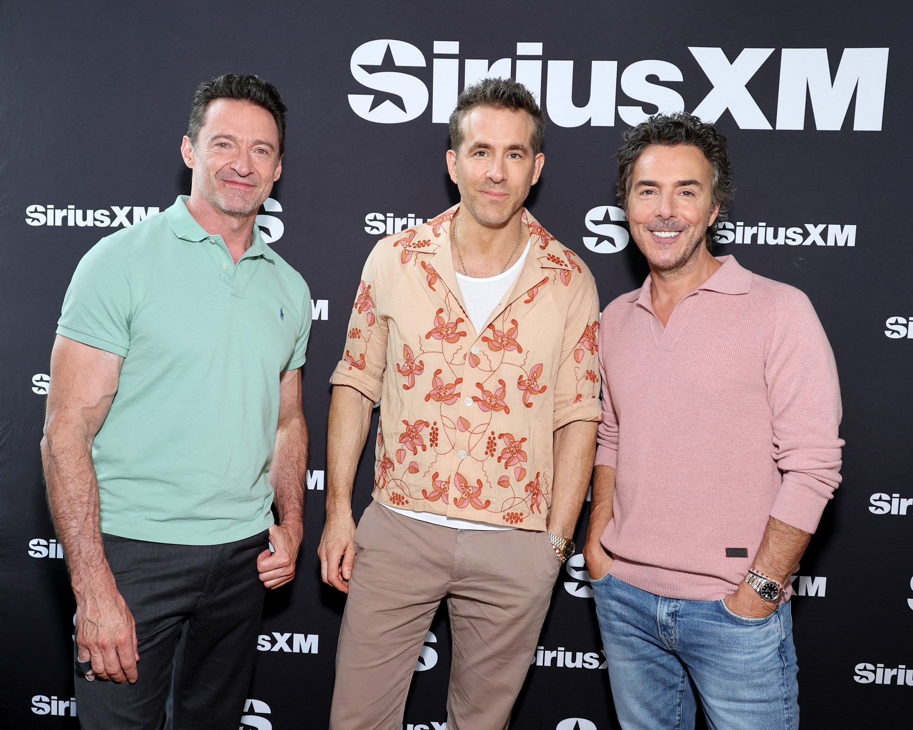 NEW YORK, NEW YORK - JULY 19: (L-R) Hugh Jackman, Ryan Reynolds and Shawn Levy attend SiriusXM's Town Hall With 'Deadpool & Wolverine' Cast and Director on July 19, 2024 in New York City.   Cindy Ord,Image: 890938409, License: Rights-managed, Restrictions: , Model Release: no, Credit line: Cindy Ord / Getty images / Profimedia