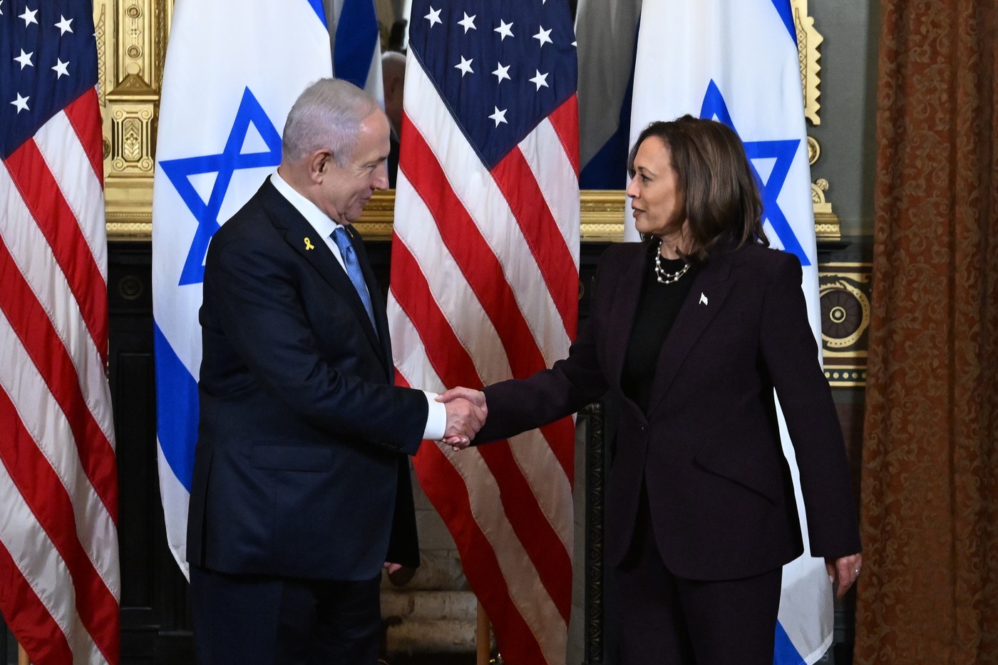 Benjamin Netanyahu i Kamala Harris