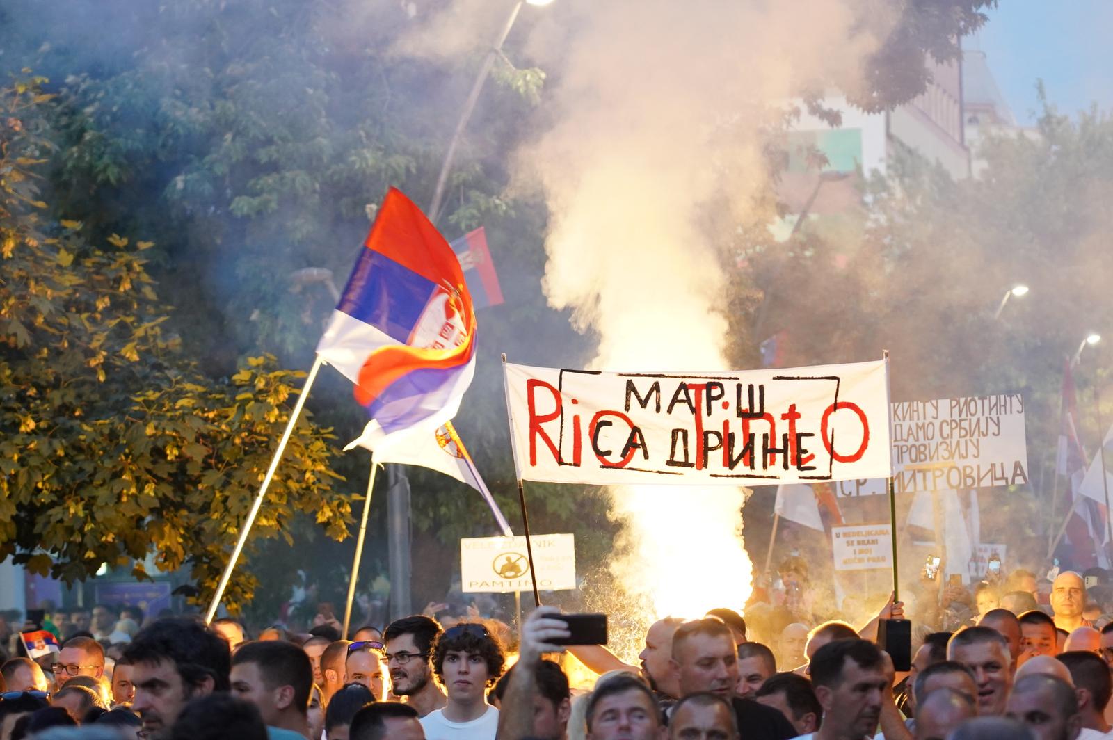 29, July, 2024, Sabac - A rally "Stop Rio Tintu" was held on the plateau in front of the Post Office, in the sandy area of ​​the town of Sabac. Photo: Antonio Ahel/ATAImages

29, jul, 2024, Sabac - Na plato ispred Poste, u pesackoj zoni grada Sabca odrzan je skup "Stop Rio Tintu". Photo: Antonio Ahel/ATAImages Photo: Antonio Ahel/ATA Images/PIXSELL