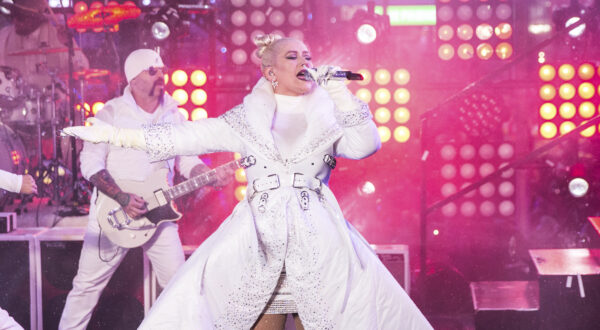 FILE - In this Dec. 31, 2018 file photo, Christina Aguilera performs at the New Year's Eve celebration in Times Square in New York. Aguilera is joining the growing number of musicians launching residencies in Las Vegas. The singer announced Tuesday, Jan. 29, 2019, that “Christina Aguilera: The Xperience” will open at Zappos Theater at Planet Hollywood Resort & Casino on May 31. Aguilera announced 16 performances. Tickets go on sale Saturday. (Photo by Joe Russo/Invision/AP, File)