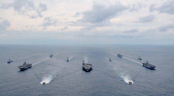 Handout photo dated February 7, 2022 of ships of the America and Essex Amphibious Ready Groups, and Carrier Strike Group (CSG) 3, sail in formation in the Philippine Sea with the Japan Maritime Self-Defense Force during exercise Noble Fusion. Front row: Landing craft, air cushion from Assault Craft Unit (ACU) 5. Second row, left to right: USS America (LHA 6), USS Abraham Lincoln (CVN 72), USS Essex (LHD 2). Third row, left to right: USS Dewey (DDG 105), JS Kongō (DDG 173), USS Mobile Bay (CG 53), USS Spruance (DDG 111). Back row, left to right: USS Ashland (LSD 48), USS Miguel Keith (ESB 5). TThe US is sending a carrier strike group, a fighter squadron and additional warships to the Middle East as the region braces for an Iranian retaliation to the killing of a senior Hamas leader in Tehran earlier this week. On Friday August 2, 2024, Defense Secretary Lloyd Austin ordered the USS Abraham Lincoln strike group to replace the USS Theodore Roosevelt strike group, which is currently operating in the Gulf of Oman, according to a statement from Pentagon deputy press secretary Sabrina Singh. U.S. Navy,Image: 895556296, License: Rights-managed, Restrictions: ***
HANDOUT image or SOCIAL MEDIA IMAGE or FILMSTILL for EDITORIAL USE ONLY! * Please note: Fees charged by Profimedia are for the Profimedia's services only, and do not, nor are they intended to, convey to the user any ownership of Copyright or License in the material. Profimedia does not claim any ownership including but not limited to Copyright or License in the attached material. By publishing this material you (the user) expressly agree to indemnify and to hold Profimedia and its directors, shareholders and employees harmless from any loss, claims, damages, demands, expenses (including legal fees), or any causes of action or allegation against Profimedia arising out of or connected in any way with publication of the material. Profimedia does not claim any copyright or license in the attached materials. Any downloading fees charged by Profimedia are for Profimedia's services only. * Handling Fee Only 
***, Model Release: no, Credit line: ABACA / Abaca Press / Profimedia