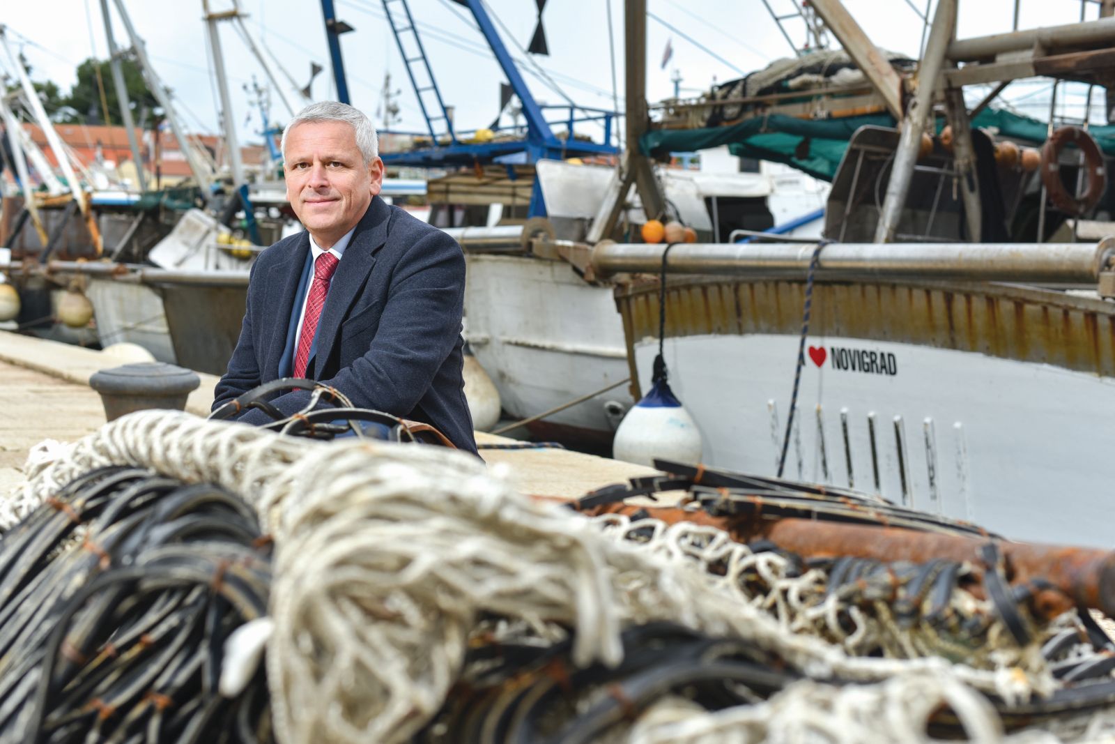 08.12.2021., Novigrad - Ezio Pinzan, procelnik za poljoprivredu Istarske zupanije. 
Photo Sasa ZinajaNFoto