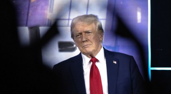 epa11498332 Former US President Donald Trump delivers remarks during Turning Point Action's 'Believers Summit' in West Palm Beach, Florida, USA, 26 July 2024. Turning Point Action is a conservative organization founded in 2019. Its mission is to embolden the conservative base through grassroots activism and provide voters with resources to elect conservative leaders.  EPA/CRISTOBAL HERRERA-ULASHKEVICH