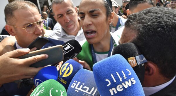 Gold medalist in the the women's 66 kg boxing Algeria's Imane Khelif arrives in Algiers after the 2024 Summer Olympics, Monday, Aug. 12, 2024, at Algiers airport, Algeria. //PPAGENCY_SIPA.23393/Credit:Fateh Guidoum PPAgency/SIPA/2408131058,Image: 898209081, License: Rights-managed, Restrictions: , Model Release: no, Credit line: Fateh Guidoum PPAgency / Sipa Press / Profimedia